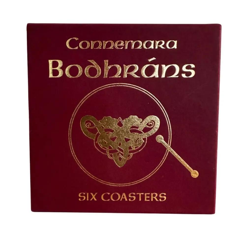 Vintage Connemara Bodhrans Casters - Set of 6 - Celtic Book of Kells